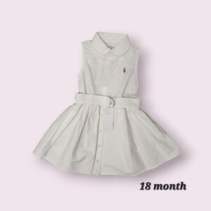 Polo by Ralph Lauren Cream Kids Dress